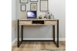 Corieon Skrivebord 115 cm med Oppbevaring Skuffer + Hylle