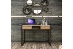 Corieon Skrivebord 115 cm med Oppbevaring Skuffer + Hylle
