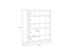 Corlius Vitrineskap 41x134 cm
