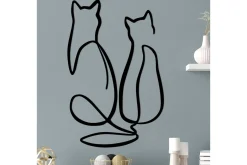 Couple Cat Love Veggdekor