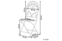 Courville Balkongstol 2-pk
