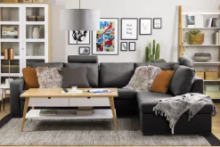 Crazy Limited Edition 4-seters Høyrevendt L-formet Sjeselongsofa i Stoff