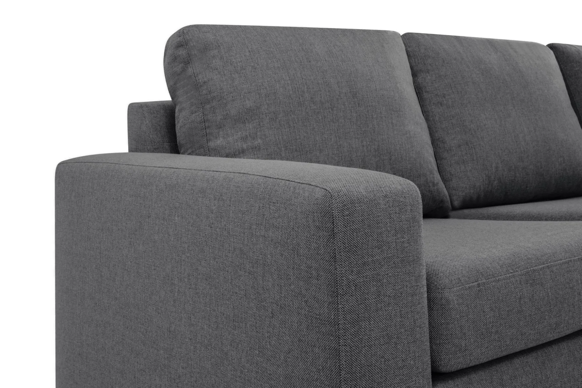 Crazy Limited Edition 4-seters Høyrevendt L-formet Sjeselongsofa i Stoff
