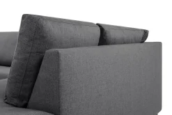 Crazy Limited Edition 4-seters Høyrevendt L-formet Sjeselongsofa i Stoff