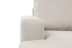 Crazy 6-seters Høyrevendt U-formet XX-Large Sofa med Divan og Sjeselong i Stoff