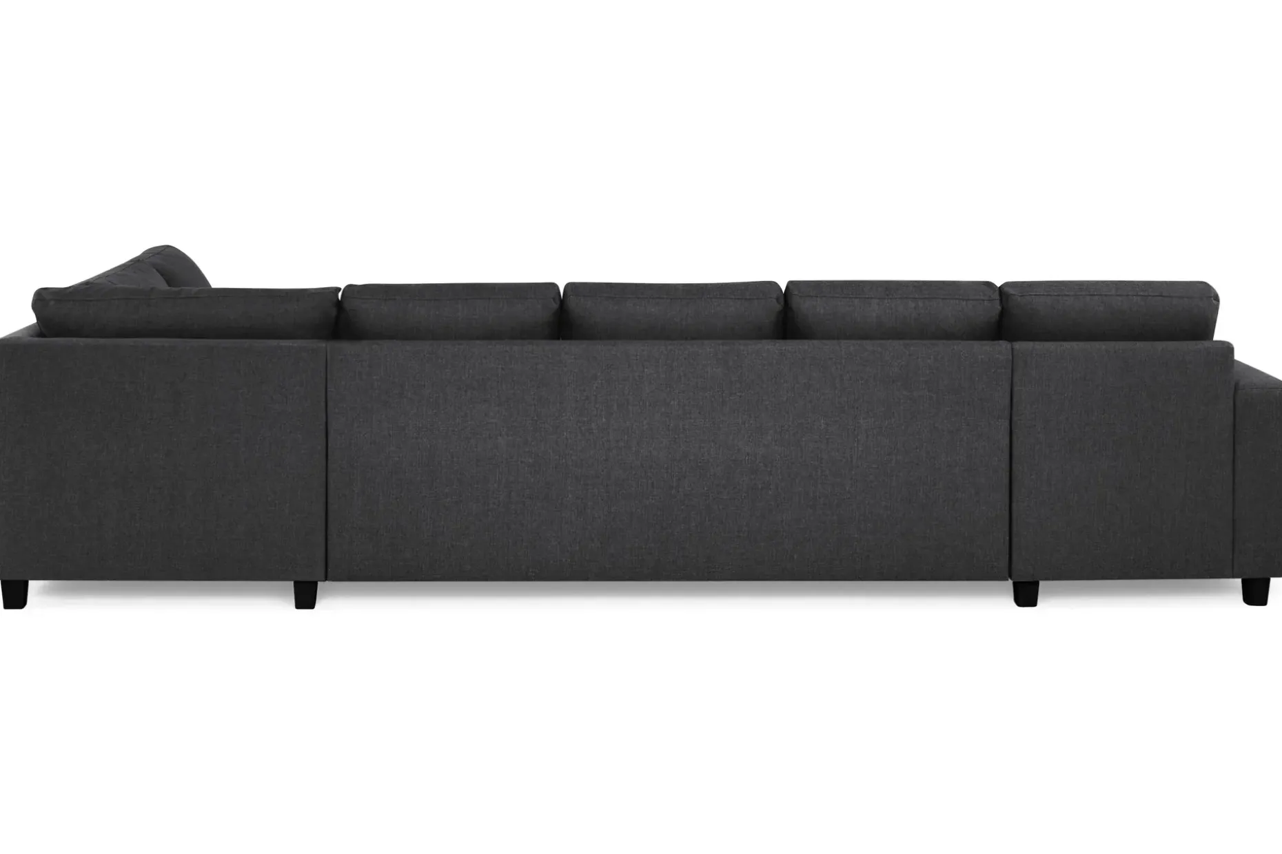 Crazy 5-seters Høyrevendt U-formet X-Large Sofa med Divan og Sjeselong i Stoff
