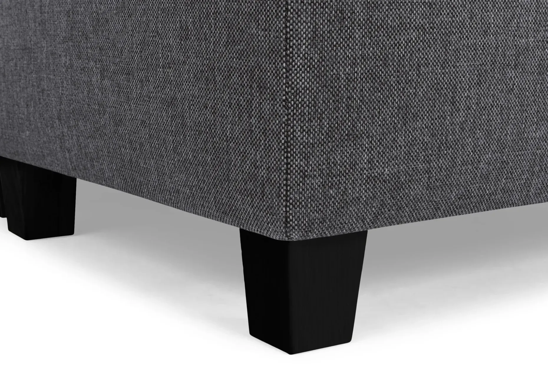 Crazy 5-seters Høyrevendt U-formet X-Large Sofa med Divan og Sjeselong i Stoff