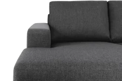 Crazy 5-seters Høyrevendt U-formet X-Large Sofa med Divan og Sjeselong i Stoff