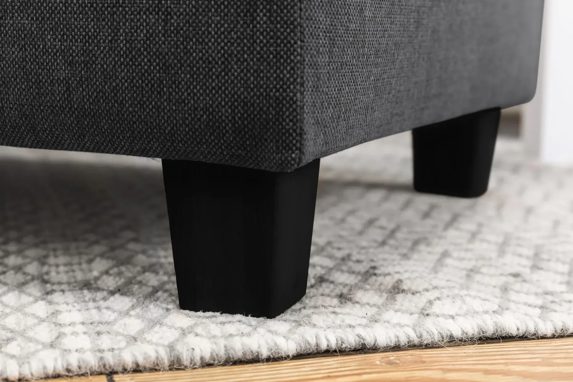 Crazy 5-seters Høyrevendt U-formet X-Large Sofa med Divan og Sjeselong i Stoff