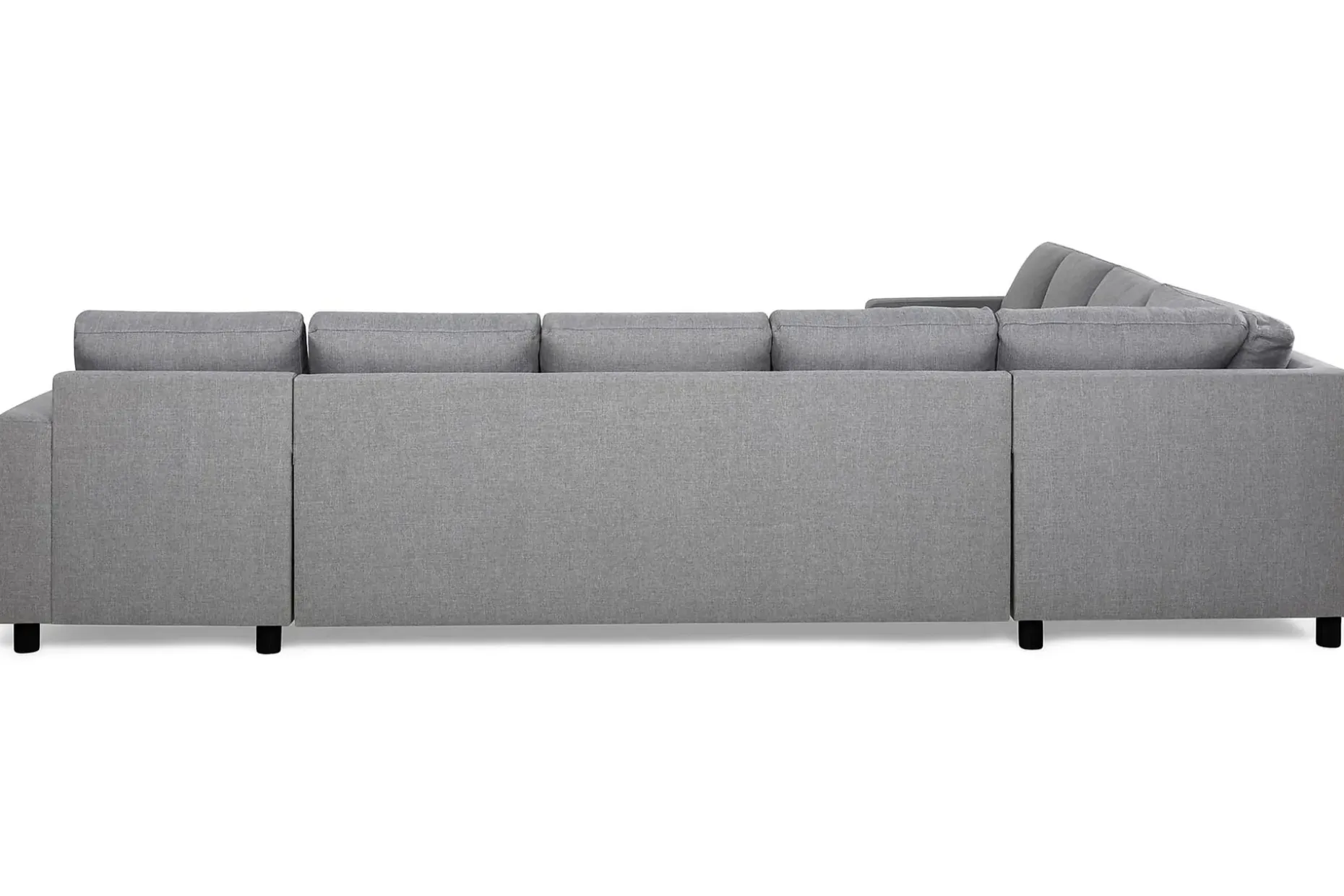 Crazy 7-seters Høyrevendt U-formet XX-Large Hjørnesofa med Divan i Stoff