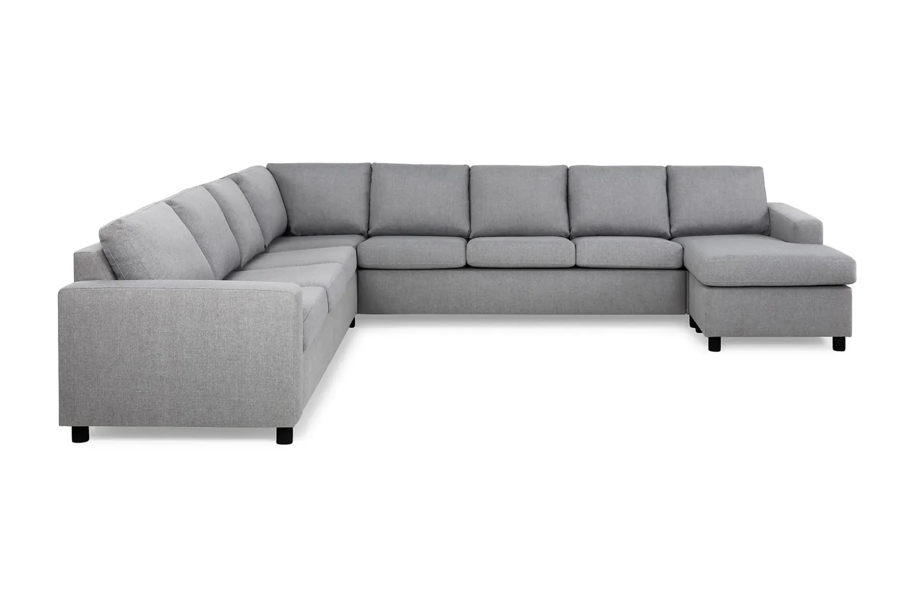 Crazy 7-seters Høyrevendt U-formet XX-Large Hjørnesofa med Divan i Stoff