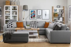 Crazy 7-seters Vendbar L-formet XX-Large Hjørnesofa i Stoff