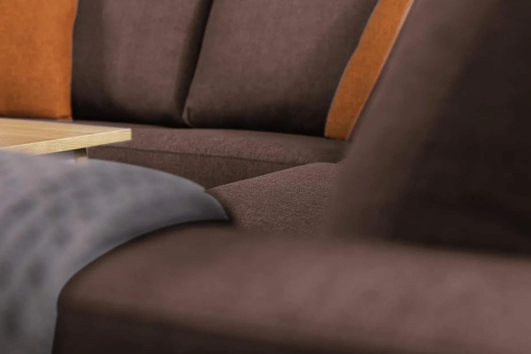 Crazy 5-seters Vendbar L-formet Large Hjørnesofa i Stoff