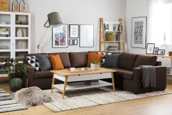 Crazy 5-seters Vendbar L-formet Large Hjørnesofa i Stoff