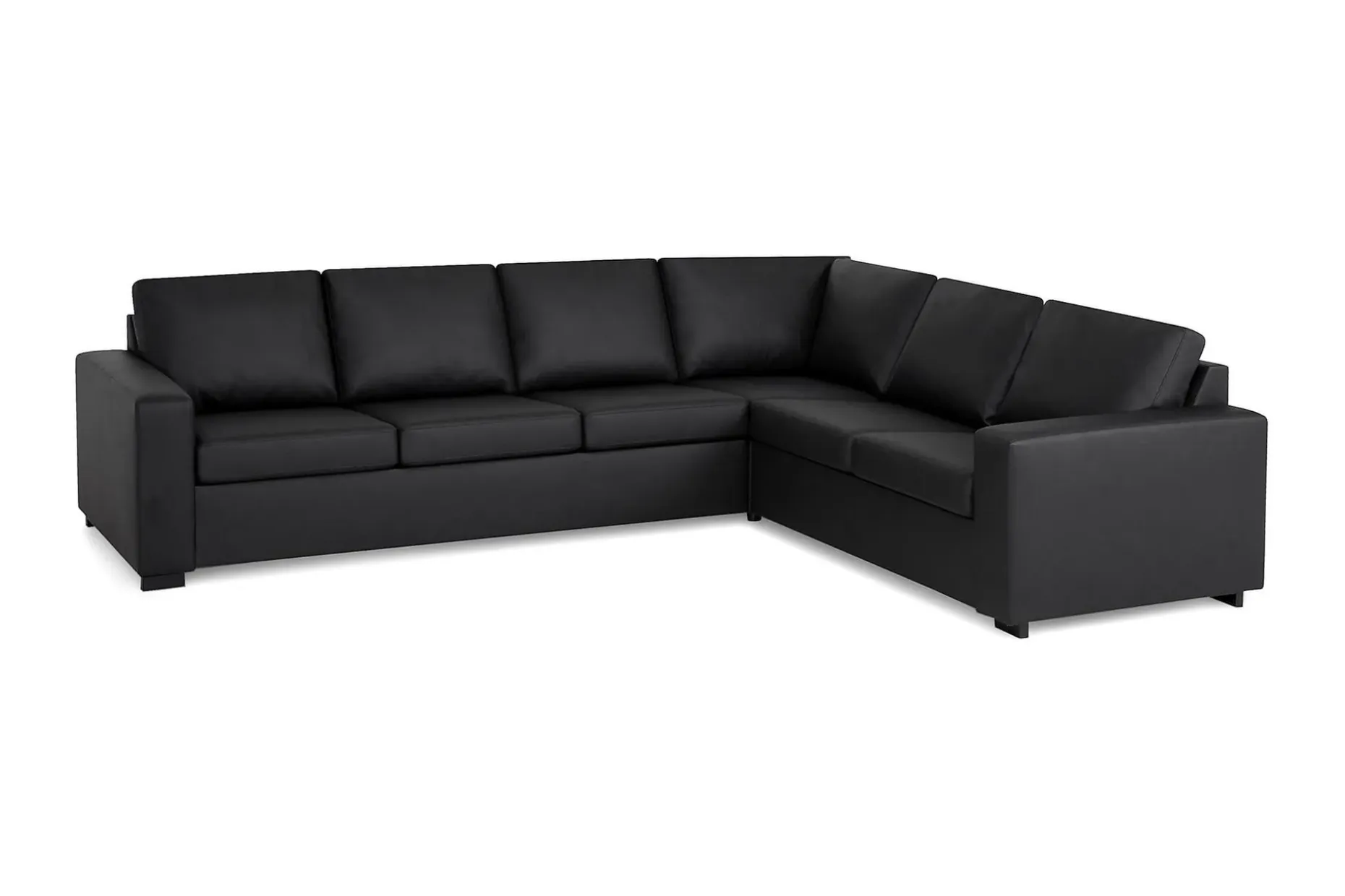 Crazy 5-seters Vendbar L-formet Large Hjørnesofa i Kunstlær