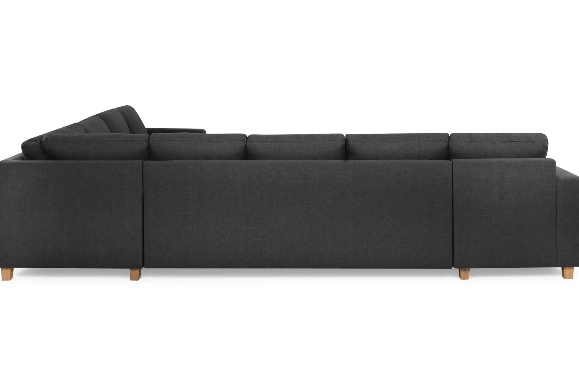 Crazy 7-seters Vendbar U-formet XX-Large Hjørnesofa med Divan i Stoff