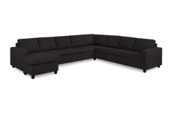 Crazy 7-seters Vendbar U-formet XX-Large Hjørnesofa med Divan i Stoff