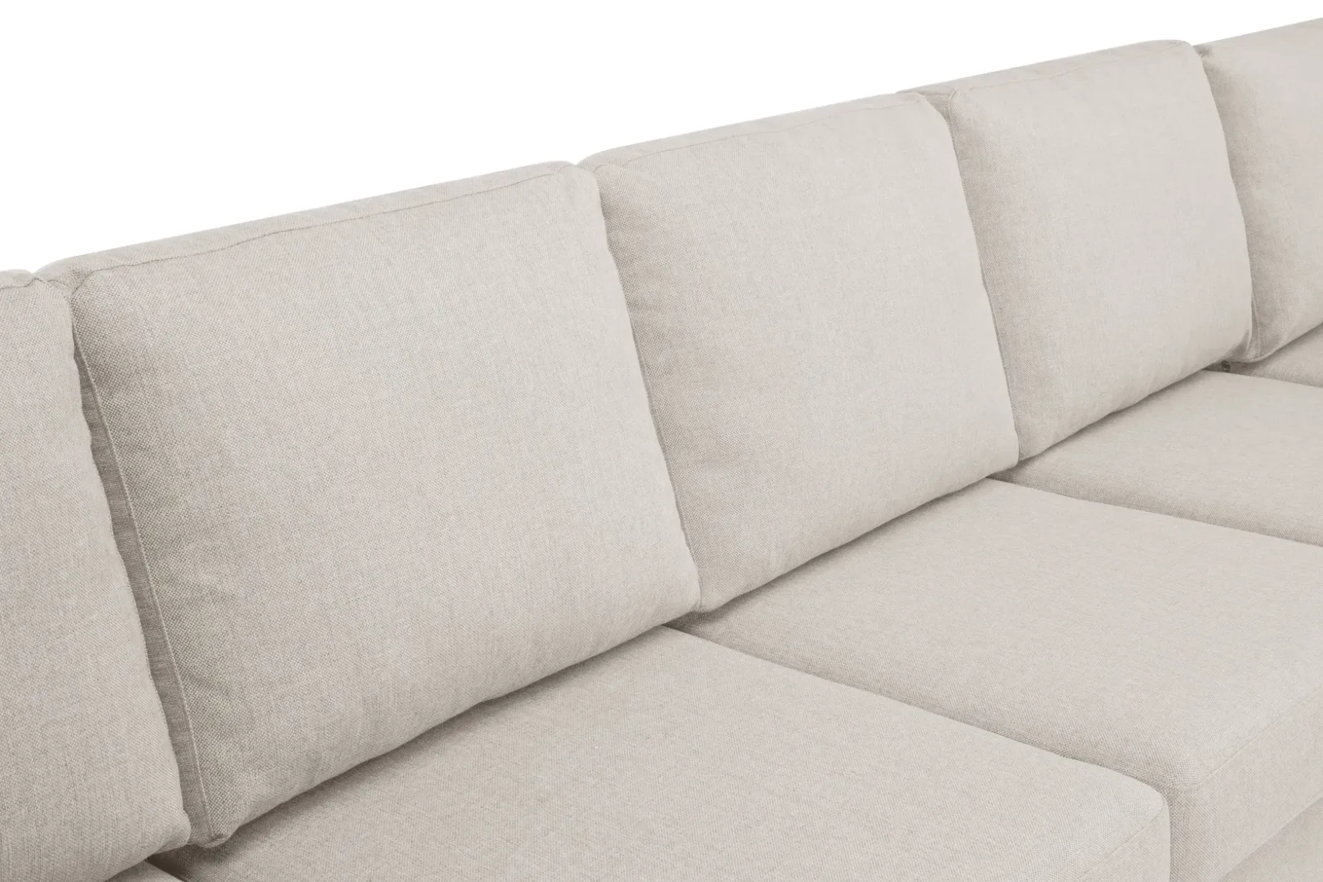 Crazy 7-seters Vendbar U-formet XX-Large Hjørnesofa med Divan i Stoff