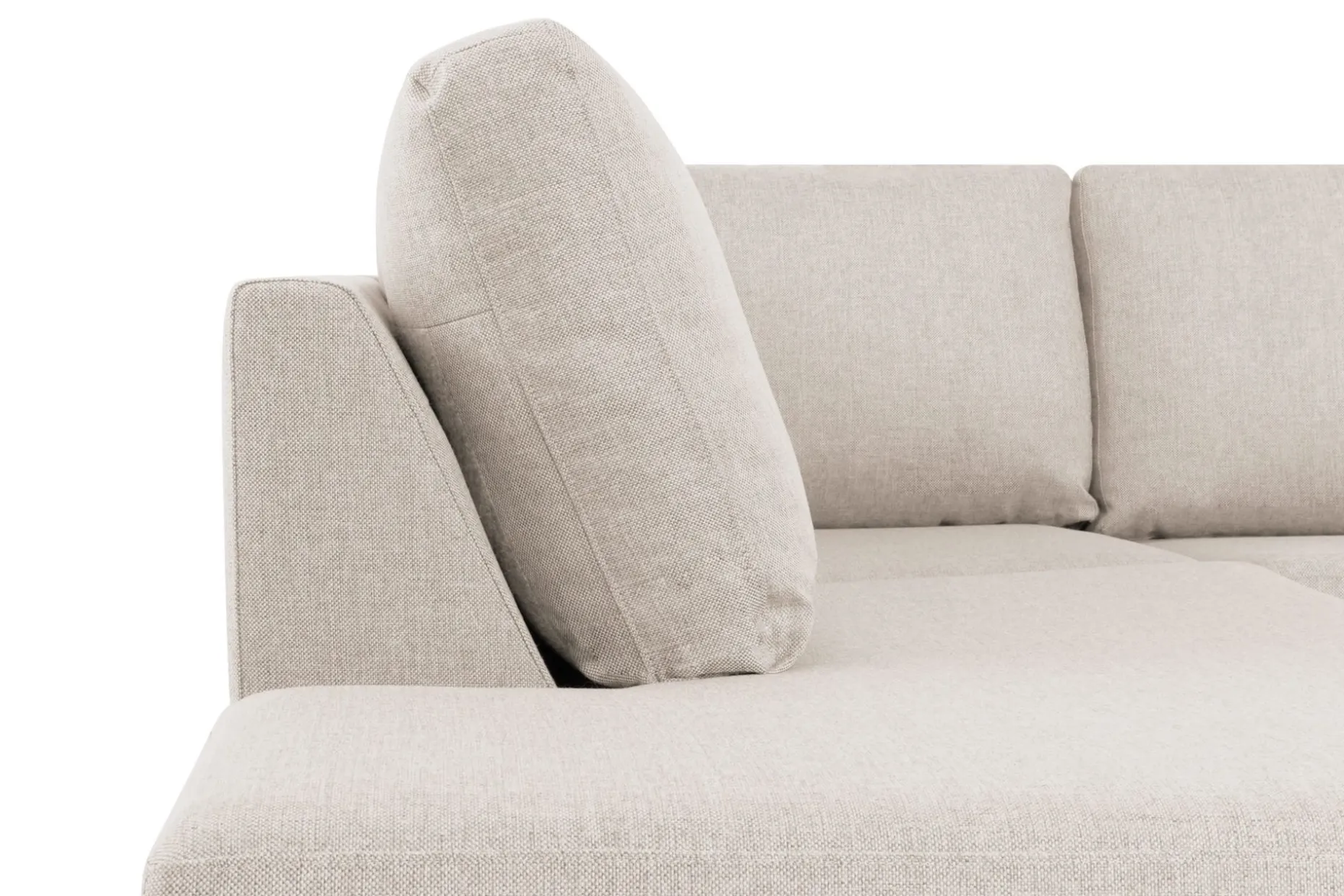 Crazy 4-seters Venstrevendt L-formet Sjeselongsofa i Stoff