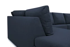 Crazy 3-seters Venstrevendt L-formet Sjeselongsofa i Stoff