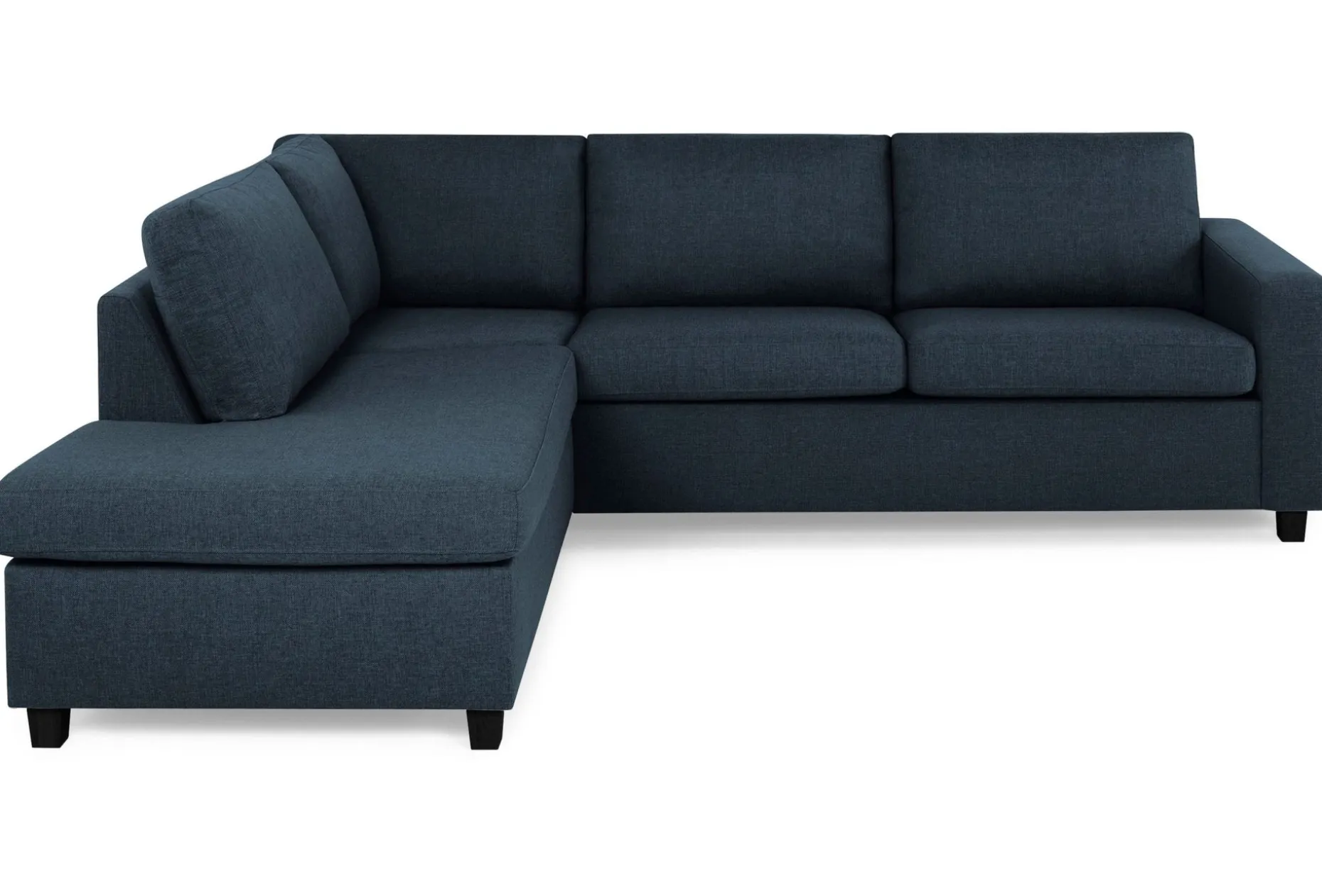Crazy 3-seters Venstrevendt L-formet Sjeselongsofa i Stoff