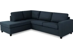Crazy 3-seters Venstrevendt L-formet Sjeselongsofa i Stoff