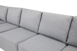 Crazy 5-seters Venstrevendt U-formet X-Large Sofa med Divan og Sjeselong i Stoff