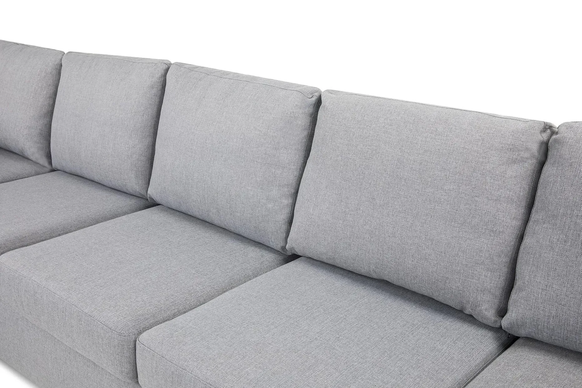 Crazy 5-seters Venstrevendt U-formet X-Large Sofa med Divan og Sjeselong i Stoff