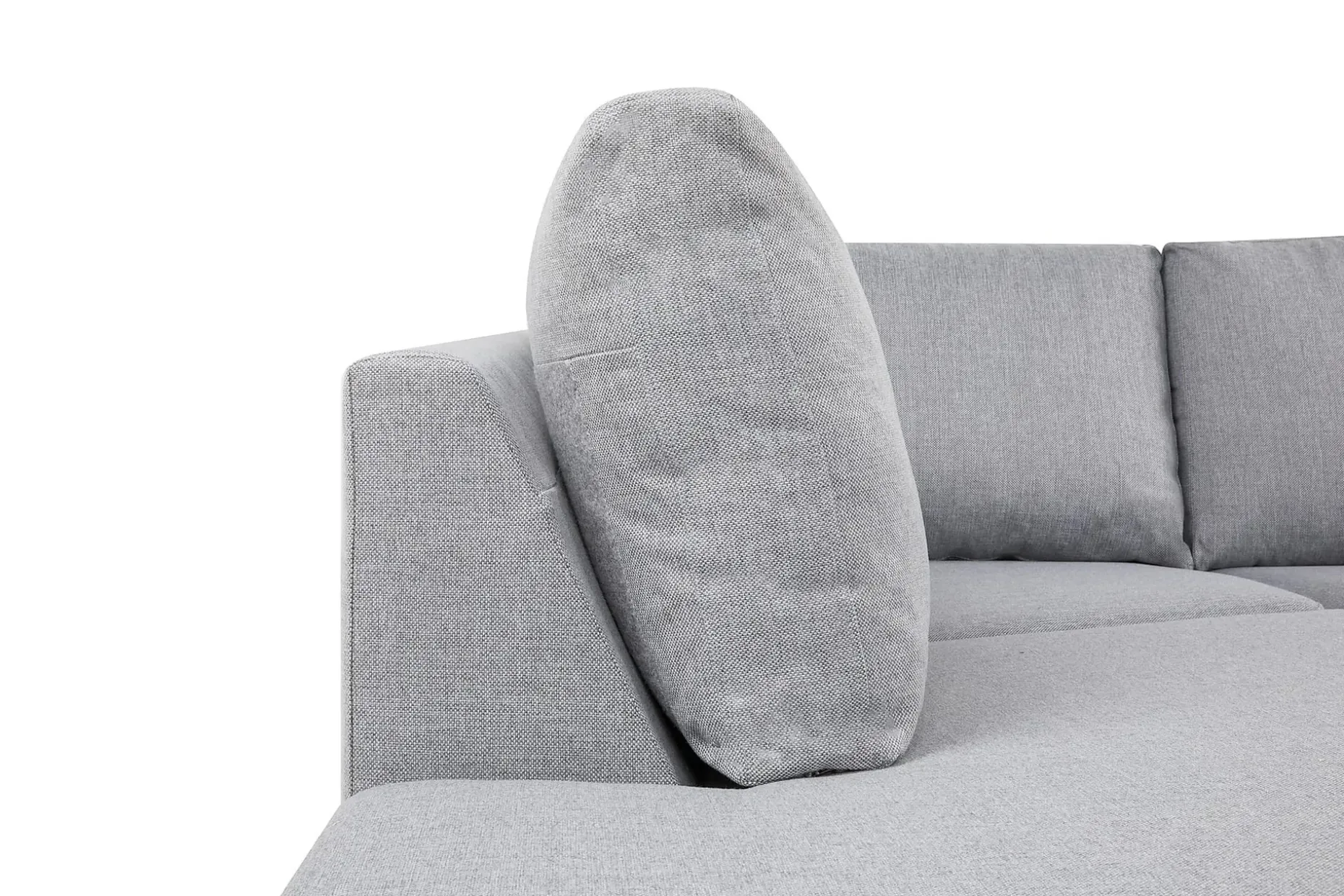 Crazy 5-seters Venstrevendt U-formet X-Large Sofa med Divan og Sjeselong i Stoff