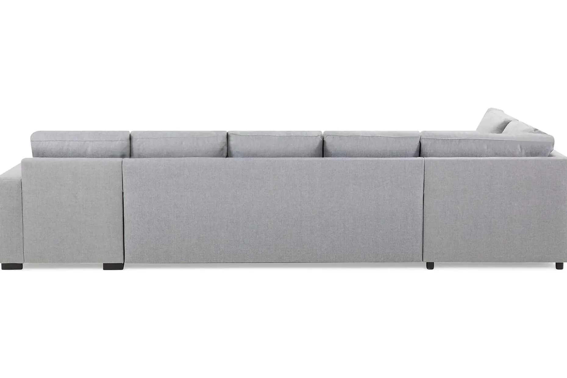 Crazy 5-seters Venstrevendt U-formet X-Large Sofa med Divan og Sjeselong i Stoff