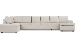Crazy 6-seters Venstrevendt U-formet XX-Large Sofa med Divan og Sjeselong i Stoff