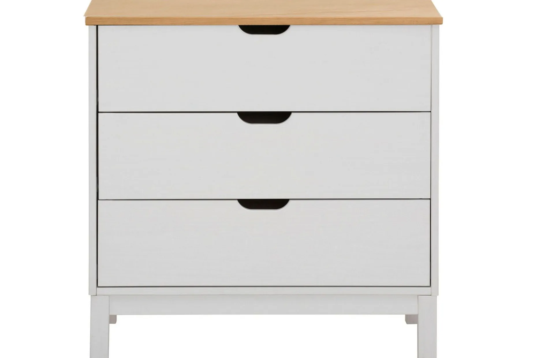 Crotone Kommode 76x39 cm 3 Skuffer