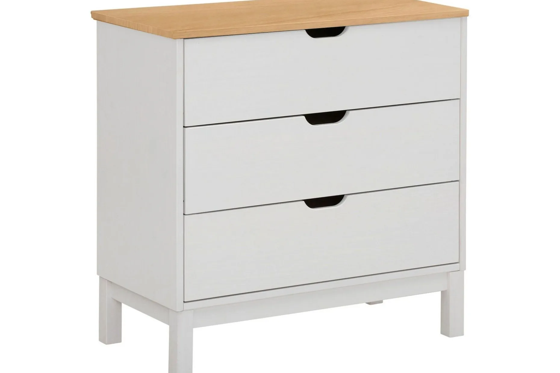 Crotone Kommode 76x39 cm 3 Skuffer