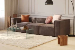 Cubo 4-seters Dyp Modulsofa i Fløyel