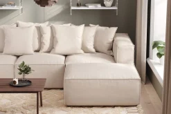 Cubo 4-seters Dyp Modulsofa med Divan i Stoff