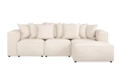 Cubo 4-seters Dyp Modulsofa med Divan i Stoff