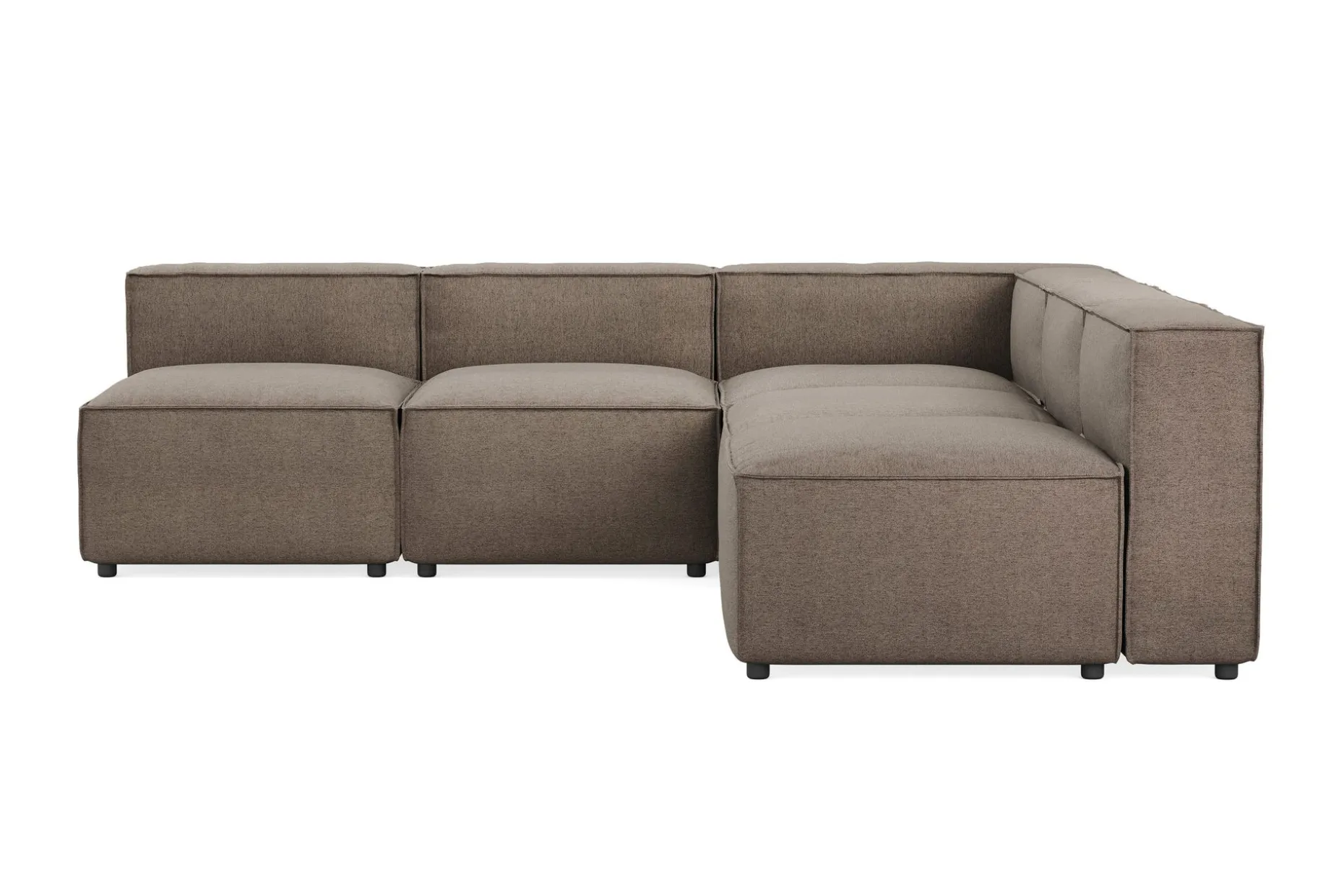 Cubo 5-seters L-formet Dyp Modulhjørnesofa i Stoff