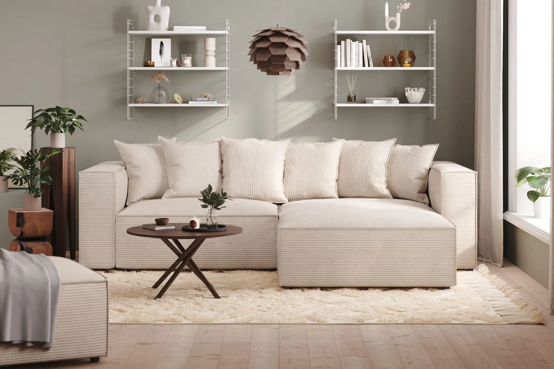 Cubo 4-seters L-formet Dyp Modulsofa med Divan i Manchester