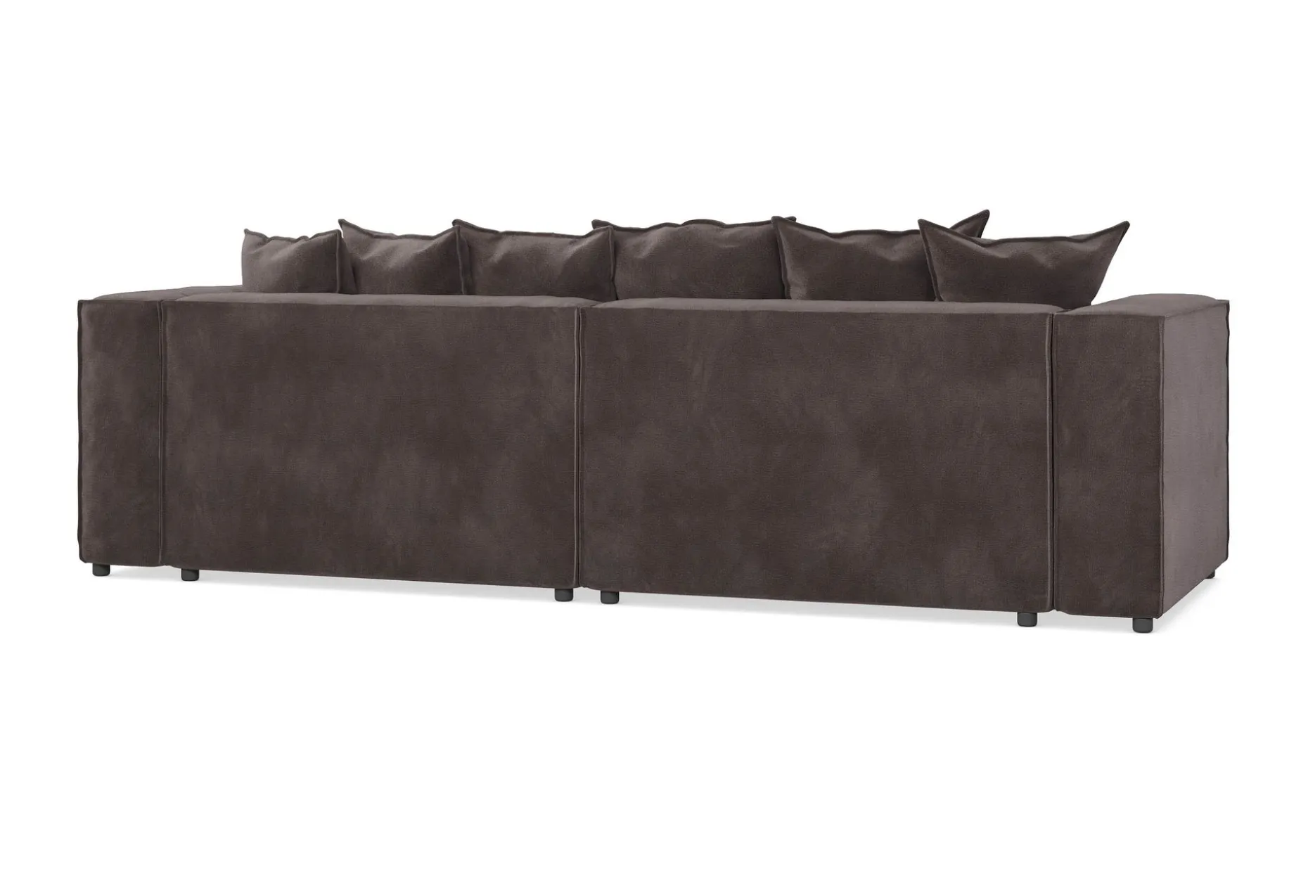 Cubo 4-seters L-formet Dyp Modulsofa med Divan i Fløyel