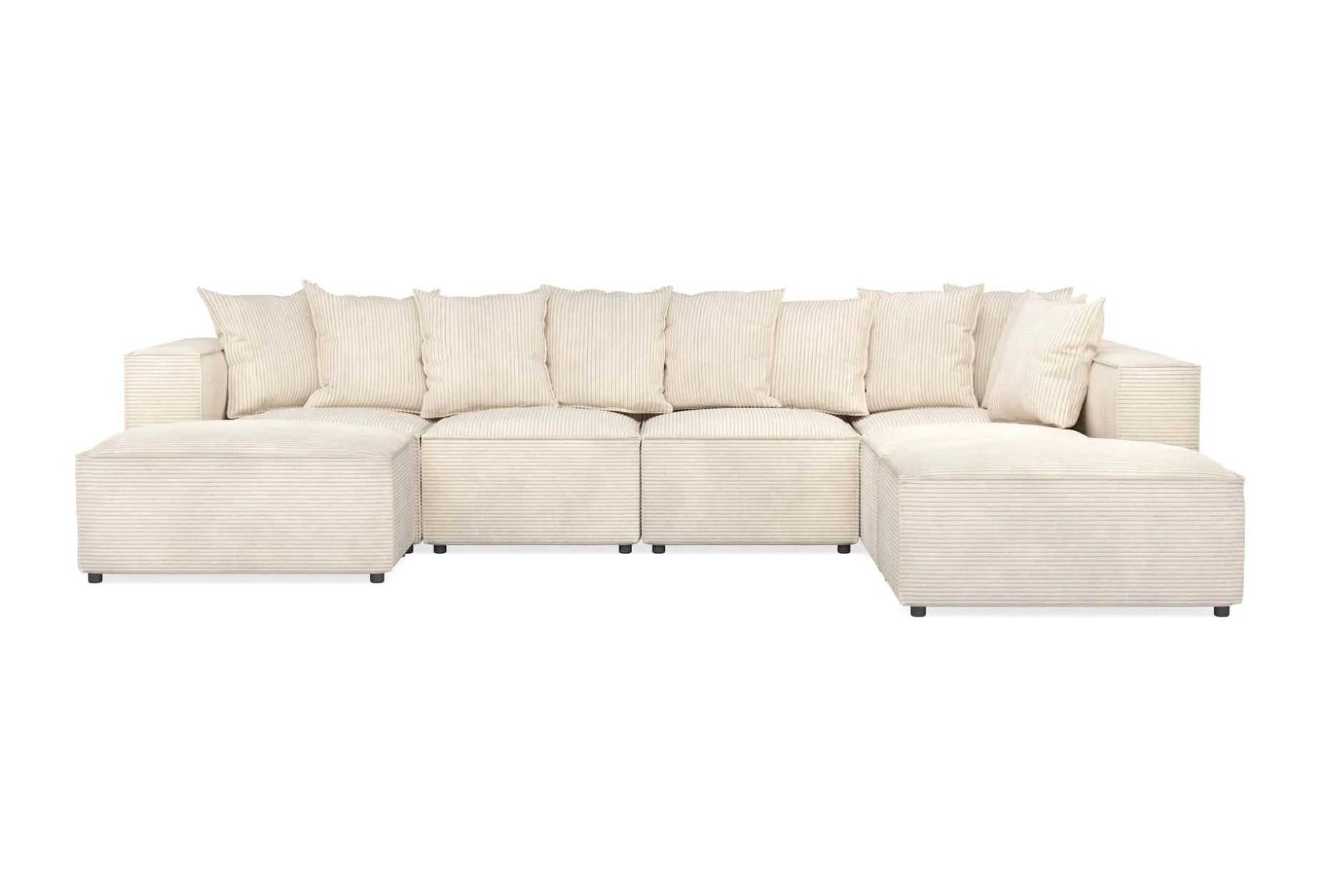 Cubo 5-seters U-formet Dyp Modulsofa med Divan og Sjeselong i Manchester