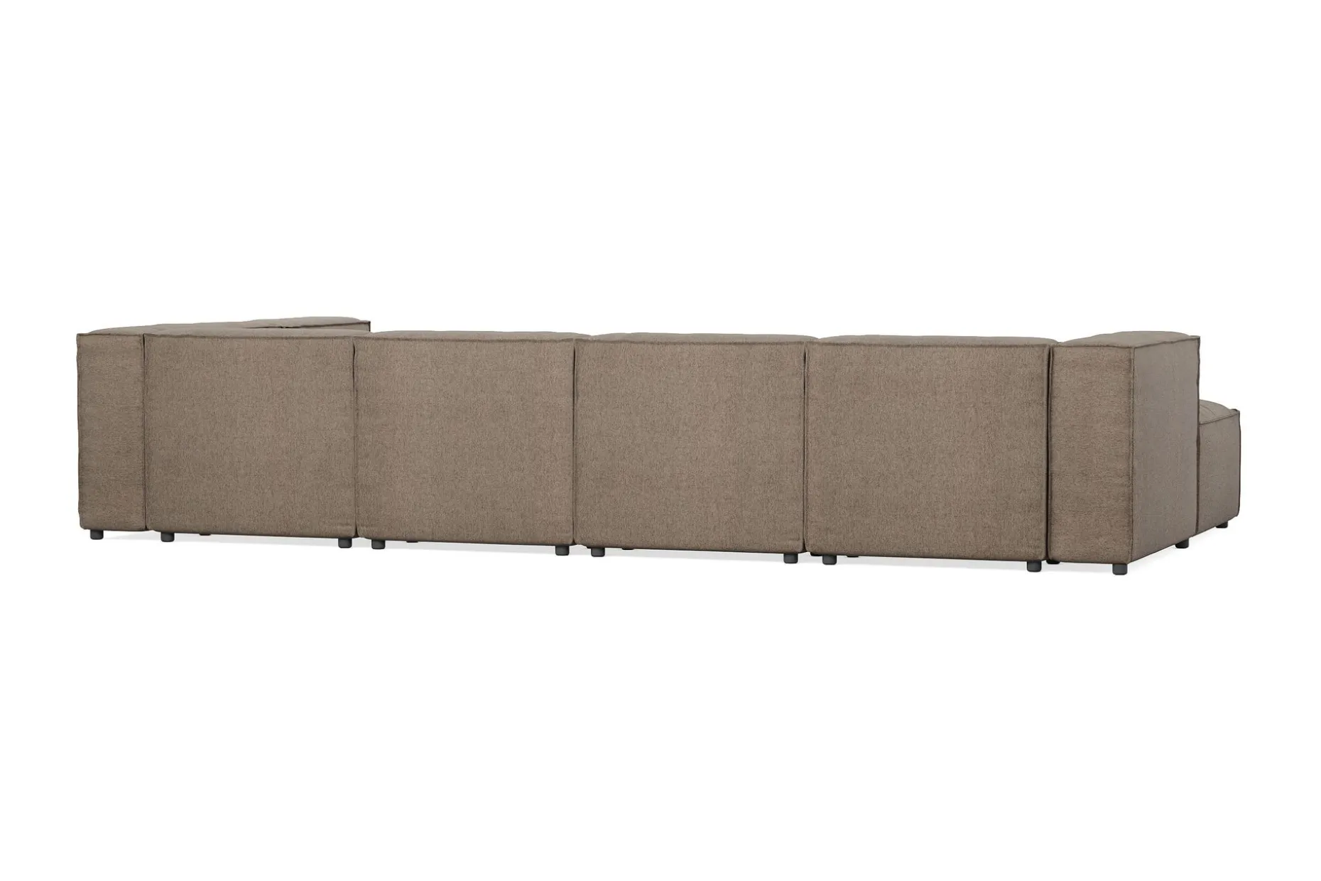 Cubo 5-seters U-formet Dyp Modulsofa med Divan og Sjeselong i Fløyel