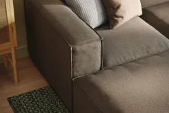 Cubo 5-seters U-formet Dyp Modulsofa med Divan og Sjeselong i Fløyel