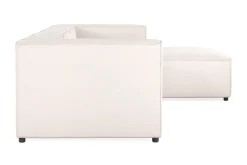 Cubo 4-seters Vendbar L-formet Dyp Modulsofa med Divan i Stoff