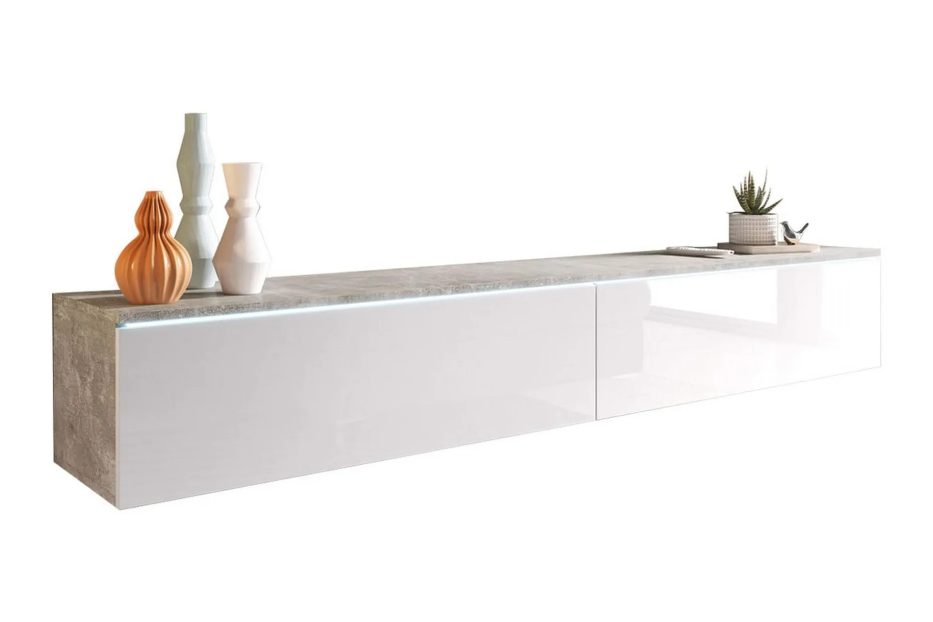Cuguen TV-benk 180 cm LED-belysning