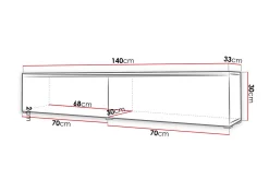 Cuguen Tv-skap 140 cm