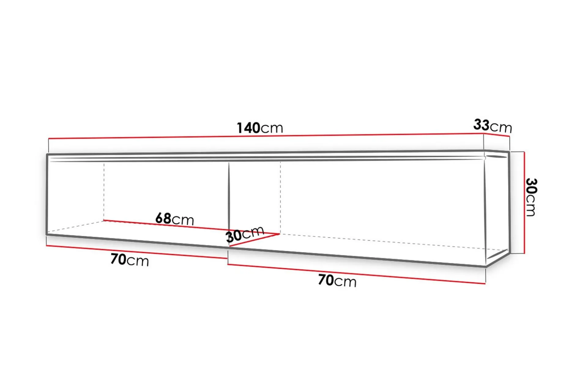 Cuguen Tv-skap 140 cm