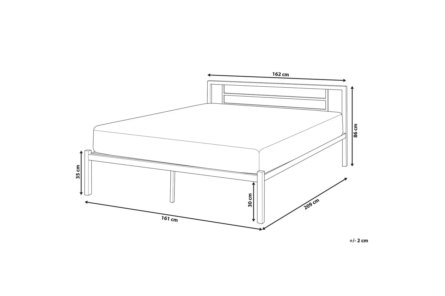 Cusset Dobbeltseng 160 | 200 cm