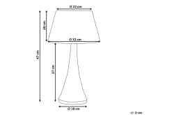 Dalino Bordlampe 47 cm E27