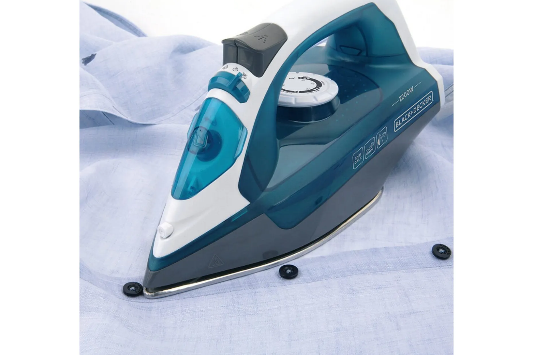 Dampstrykejern Black+Decker 2200W Blå