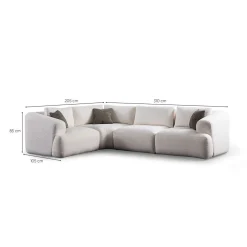 Dashwood 4-seters Hjørnesofa